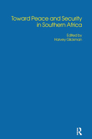 Toward Peace Security Southern by Harvey Glickman, 9782881243813
