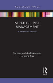 Strategic Risk Management (A Research Overview) - 9781032475363 by Torben Juul Andersen, Johanna Sax, 9781032475363
