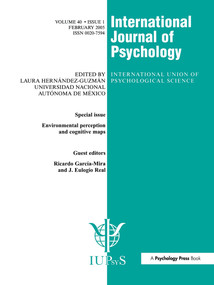 Environmental Perception and Cognitive Maps (A Special Issue of the International Journal of Psychology) by Ricardo Garcia Mira, J. Eulogio Real Deus, 9781841699806