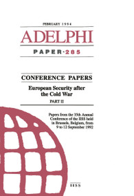 European Security after the Cold War (Part II) by Various, 9781857531558