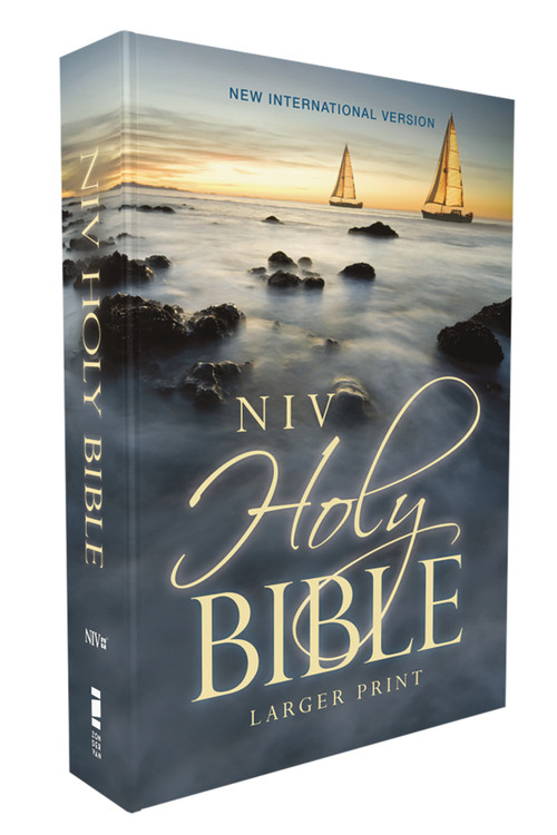 NIV, Holy Bible, Larger Print, Economy Edition, Paperback, Blue, Comfort Print by Zondervan, 9780310463801