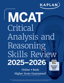 MCAT Critical Analysis and Reasoning Skills Review 2025-2026 (Online + Book) by Kaplan Test Prep, 9781506294162
