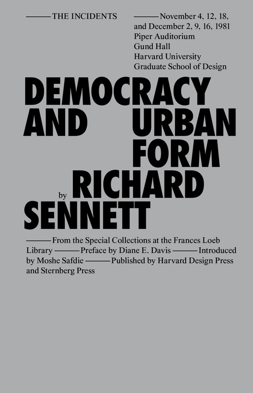 Democracy and Urban Form by Richard Sennett, 9781915609472