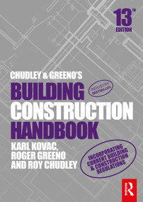 Chudley and Greeno's Building Construction Handbook by Roy Chudley, Roger Greeno, Karl Kovac, 9781032492889