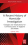 A Recent History of Homicide Investigation (Changes and Implications for Criminal Justice in England and Wales) by Sophie Pike, 9781032062341