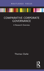 Comparative Corporate Governance (A Research Overview) - 9781032345581 by Thomas Clarke, 9781032345581