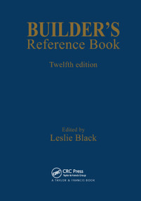 Builder's Reference Book by Leslie Black, 9780367400545