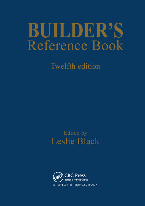 Builder's Reference Book by Leslie Black, 9780367400545
