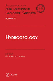 Hydrogeology (Proceedings of the 30th International Geological Congress, Volume 22) by Fei Jin, Krothe, 9780367448196