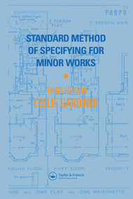 Standard Method of Specifying for Minor Works by L. Gardiner, 9780367580100