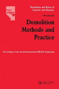 Demolition Methods and Practice V1 by Y. Kasai, 9780367659455