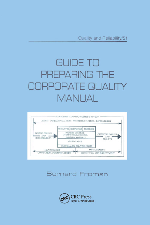 Guide to Preparing the Corporate Quality Manual by Bernard Froman, 9780367400996