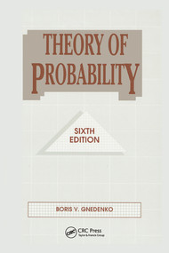 Theory of Probability by Boris V. Gnedenko, 9780367579319