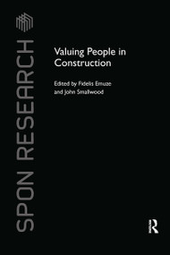 Valuing People in Construction by Fidelis Emuze, John Smallwood, 9780367735975