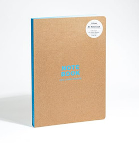 teNeues - A4 Notebook: Kraft and Neon Blue, Hardcover - 230 Lined Pages with Lay Flat Binding by teNeues, 9781623259419