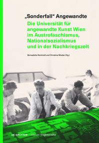 „Sonderfall“ Angewandte (German Edition) by Bernadette Reinhold, Christina Wieder, 9783111366326