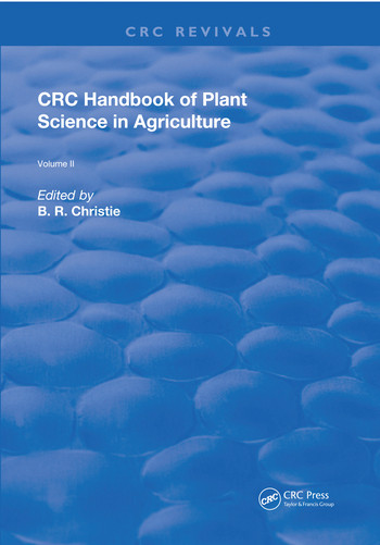CRC Handbook of Plant Science in Agriculture by A. A. Hanson, 9780367252410