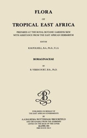 Flora of Tropical East Africa - Boraginaceae (1991) by Bernard Verdcourt, 9789061913542