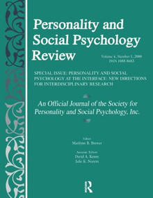 Personality and Social Psychology at the Interface by Marilynn B. Brewer, 9780805897685