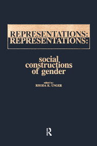 Representations (Social Constructions of Gender) - 9780895030528 by Rhoda Unger, 9780895030528