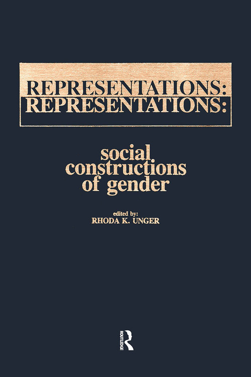 Representations (Social Constructions of Gender) - 9780895030528 by Rhoda Unger, 9780895030528
