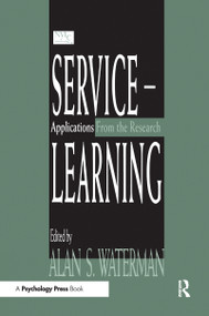 Service-learning (Applications From the Research) by Alan S. Waterman, 9780805825367
