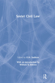 Soviet Civil Law by O.N. Sadikov, 9780873324298