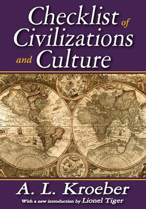 Checklist of Civilizations and Culture by A. Kroeber, 9781412818537