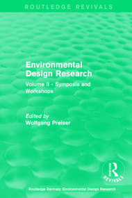 Environmental Design Research (Volume two symposia and workshops) by Wolfgang Preiser, 9781138685918