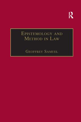 Epistemology and Method in Law - 9781138267411 by Geoffrey Samuel, 9781138267411
