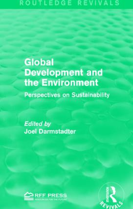 Global Development and the Environment (Perspectives on Sustainability) - 9781138961128 by Joel Darmstadter, 9781138961128