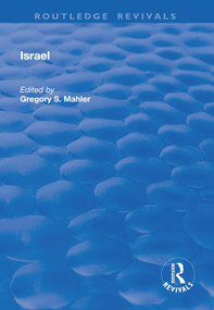 Israel - 9781138716698 by Gregory S. Mahler, 9781138716698