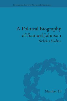 A Political Biography of Samuel Johnson by Nicholas Hudson, 9781138661400