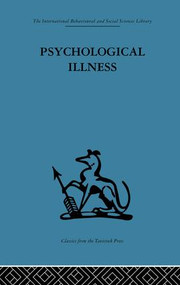 Psychological Illness (A community study) by E. J. R. Primrose, 9781138875906