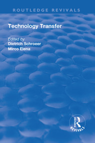 Technology Transfer - 9781138706002 by Dietrich Schroeer, Micro Elena, 9781138706002