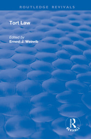 Tort Law - 9781138721586 by Ernest J. Weinrib, 9781138721586