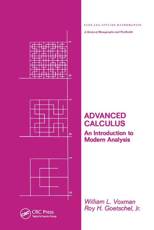 Advanced Calculus (An Introduction to Modern Analysis) by Voxman, 9780367452018