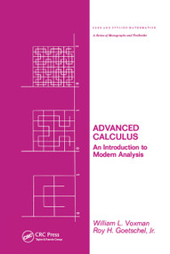 Advanced Calculus (An Introduction to Modern Analysis) by Voxman, 9780367452018