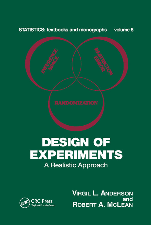 Design of Experiments (A Realistic Approach) by Virgil L. Anderson, Robert A. McLean, 9780367403454