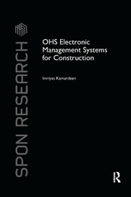 OHS Electronic Management Systems for Construction by Imriyas Kamardeen, 9780367380380