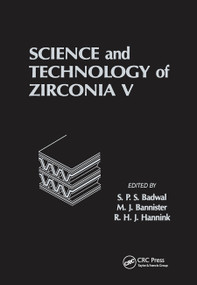 Science and Technology of Zirconia V by M., Bannister, 9780367449728