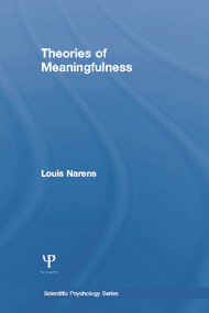 Theories of Meaningfulness by Louis Narens, 9780415654562