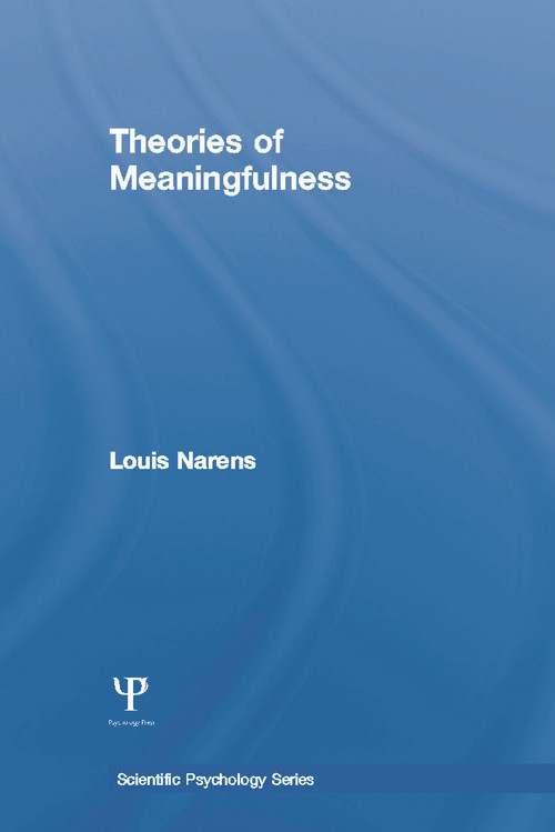 Theories of Meaningfulness by Louis Narens, 9780415654562