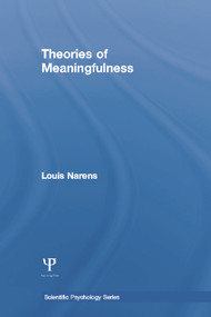 Theories of Meaningfulness by Louis Narens, 9780415654562
