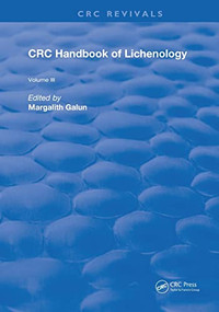 Handbook of Lichenology (Volume 3) by Margalith Galun, 9780367261801