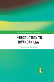 Introduction to Rwandan Law by Jean-Marie Kamatali, 9781032175744