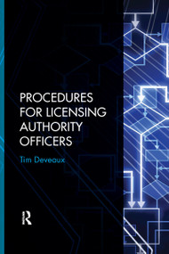 Procedures for Licensing Authority Officers by Tim Deveaux, 9781032179599