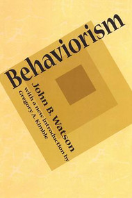 Behaviorism - 9781560009948 by John B. Watson, 9781560009948