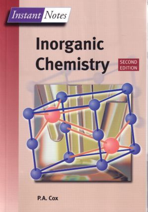 BIOS Instant Notes in Inorganic Chemistry by Tony Cox, 9781859962893
