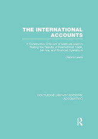 The International Accounts - 9781138989467 by Cleona Lewis, 9781138989467